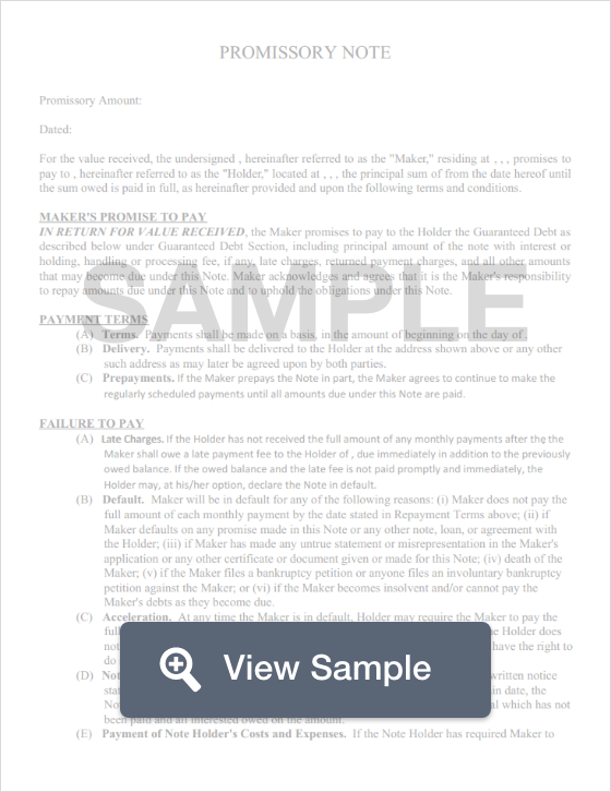 Promissory Note